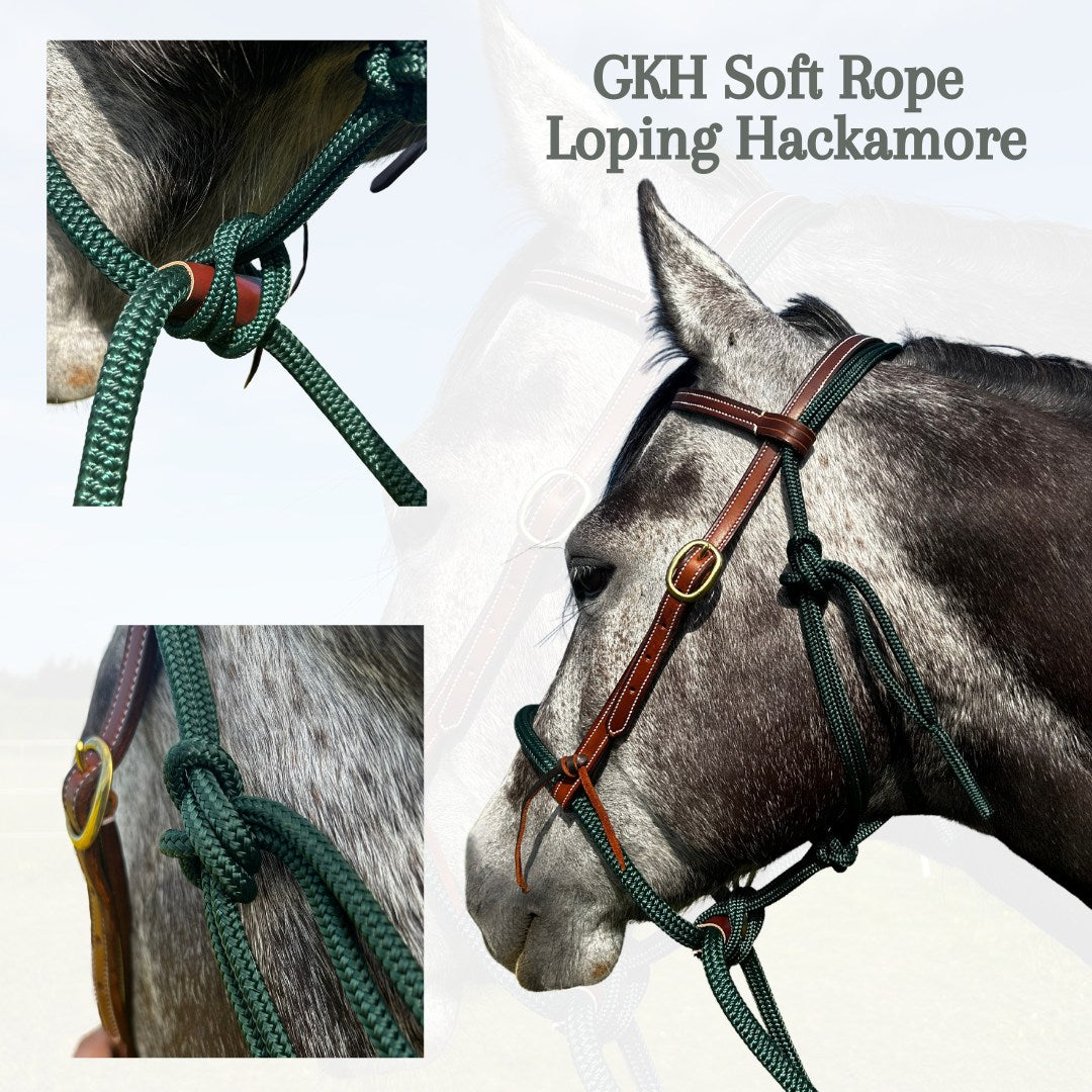 GKH Soft Rope Loping Hackamore